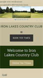 Mobile Screenshot of ironlakescountryclub.com